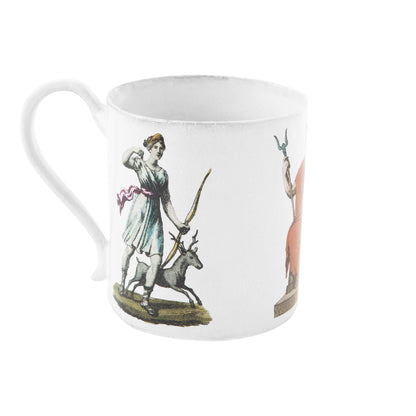 Diana, Pluto and Hebe Mug, John Derian, set of 3 by Astier de Villatte, view 2