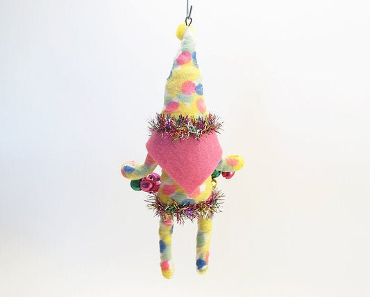 Decorating Tie Dye Santa Ornament | Vintage by Crystal Spun Cotton Ornament - Bon Ton goods
