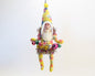 Decorating Tie Dye Santa Ornament | Vintage by Crystal Spun Cotton Ornament - Bon Ton goods