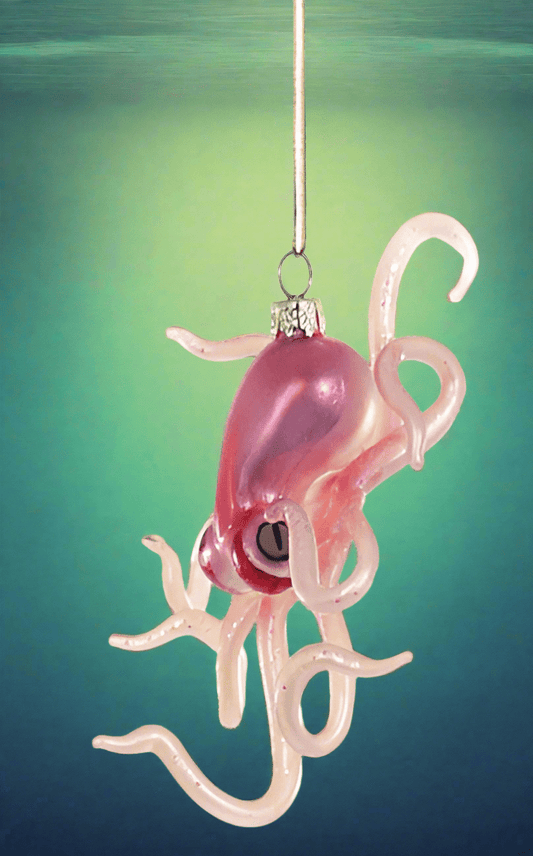 Deep Sea Octopus - Pink | Christmas Ornament - Bon Ton goods
