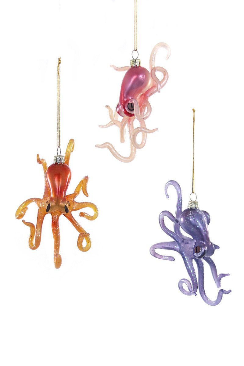 Deep Sea Octopus - Pink | Christmas Ornament - Bon Ton goods