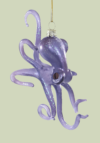 Deep Sea Octopus - Purple | Christmas Ornament - Bon Ton goods