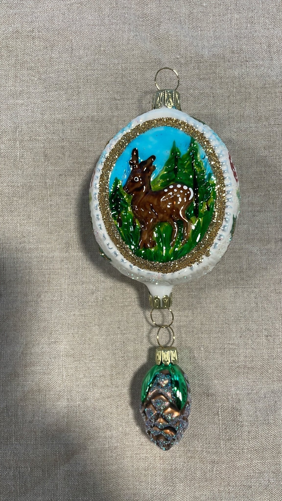 Deer Ornament | Nostalgie Christbaumschmuck - Bon Ton goods