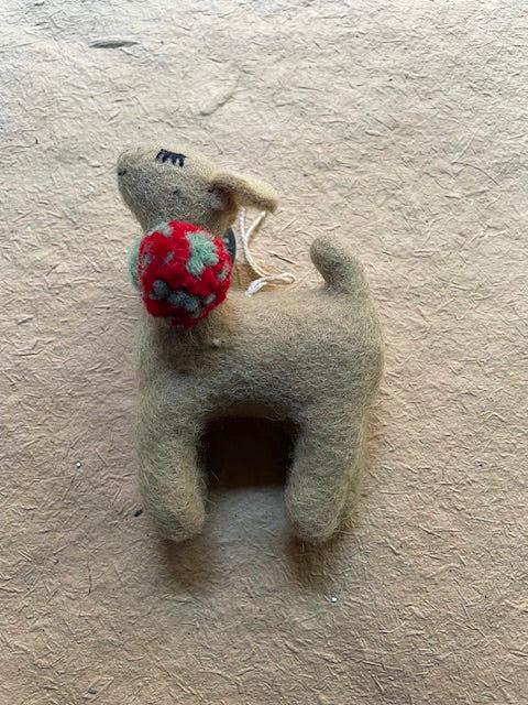 Deer with Pompom - Christmas ornament | Christmas Ornament - Bon Ton goods