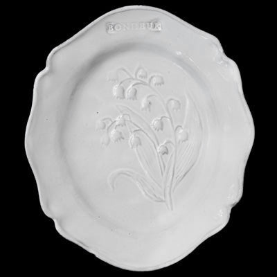 Dessert Plate Fleurs, Nathalie Lété- Astier de Villatte: Exclusive Pre-Order Item - Bon Ton goods