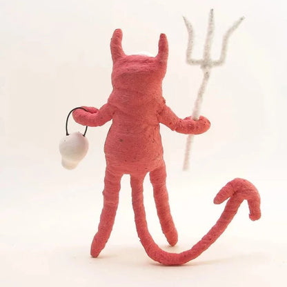 Devil Child Figure - Vintage Inspired Spun Cotton | Vintage by Crystal Spun Cotton Ornament - Bon Ton goods