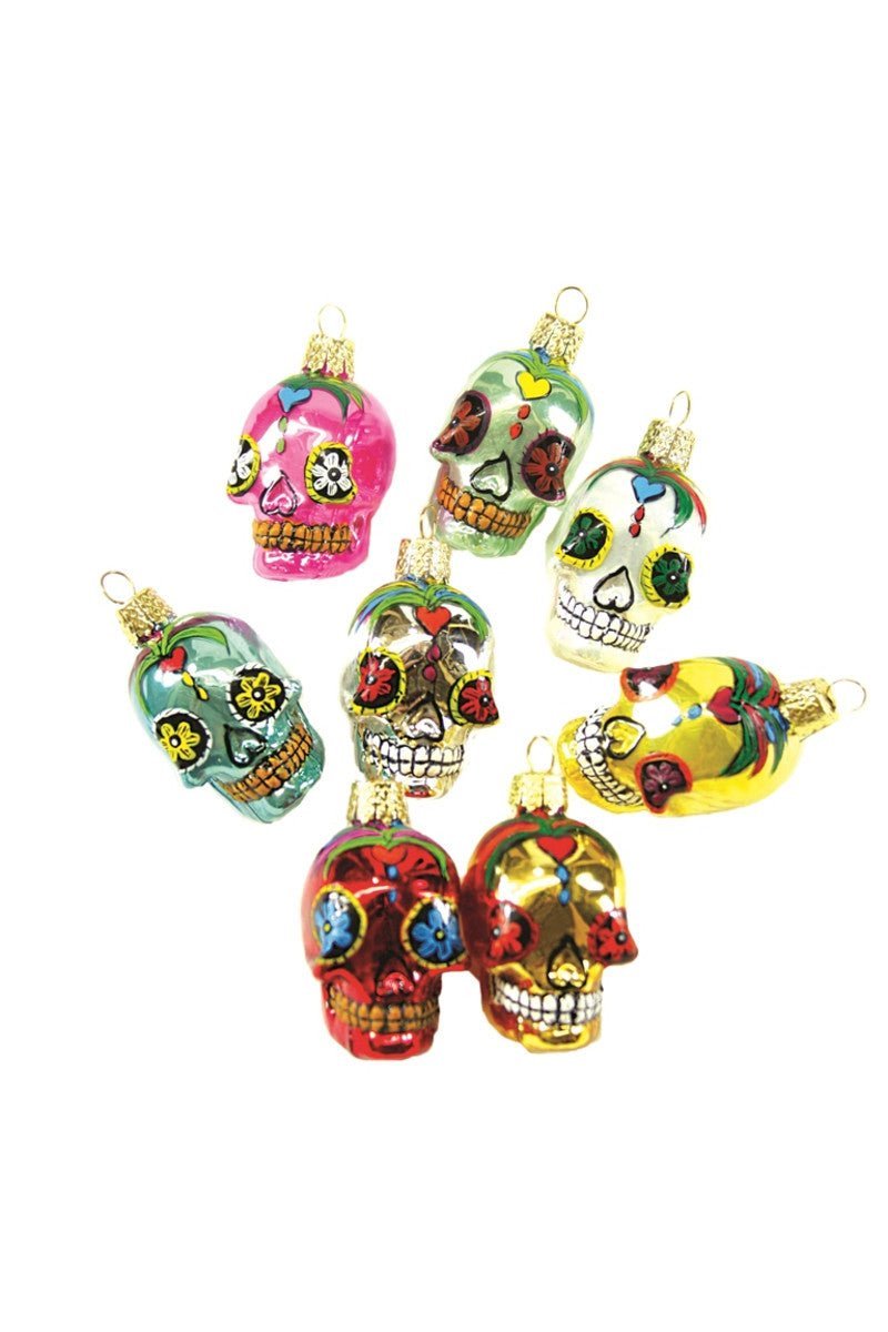 Dia De Los Muertos Skull Christmas Ornament - Bon Ton goods