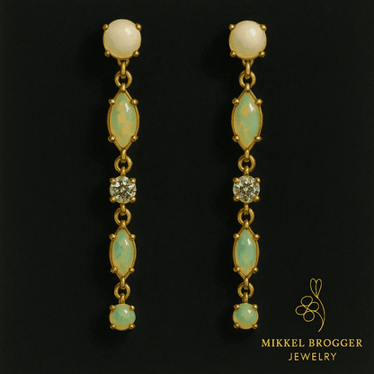 Diamond and Opal Earrings | Mikkel Brøgger - Bon Ton goods