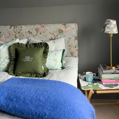 Diana Frill Cushion (Dark Green) - Bon Ton goods