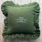Diana Frill Cushion (Dark Green) - Bon Ton goods