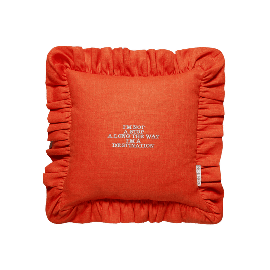 Diana Frill Cushion (Orange) - NojiNoji - Bon Ton goods