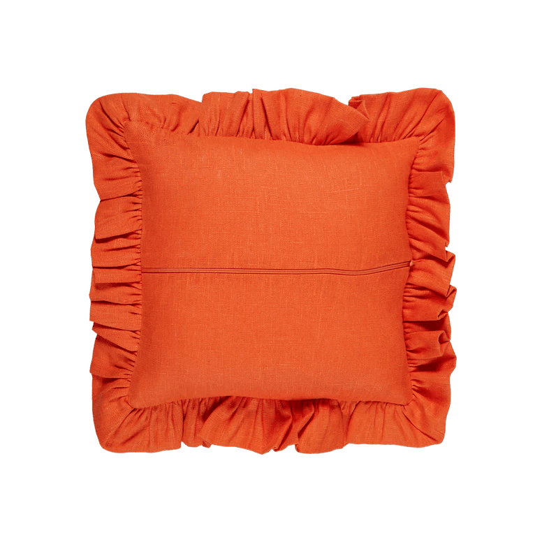 Diana Frill Cushion (Orange) - NojiNoji - Bon Ton goods