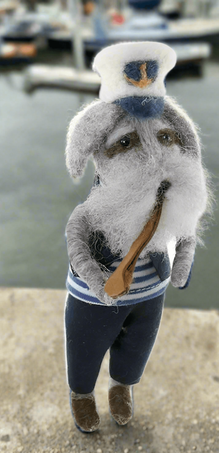 Dog Puffing Pipe - A Sailor Went to Sea | Christmas Ornament - Bon Ton goods