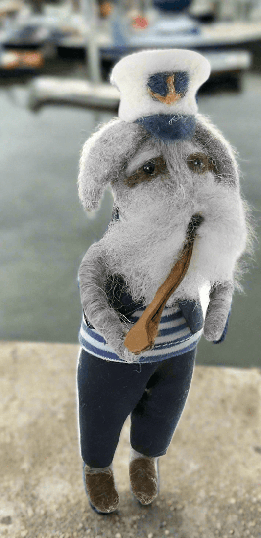 Dog Puffing Pipe - A Sailor Went to Sea | Christmas Ornament - Bon Ton goods
