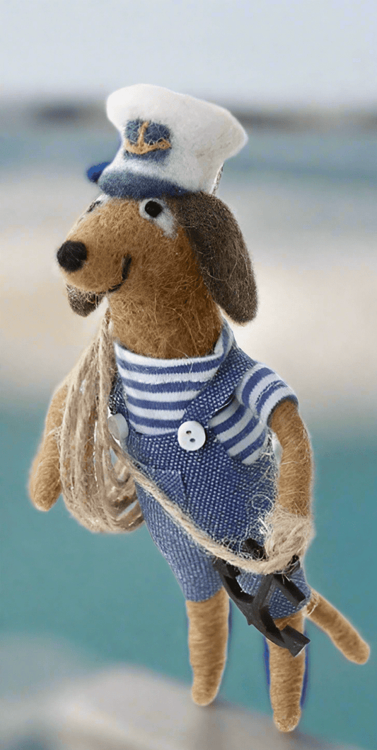 Dog Toting Rope - A Sailor Went to Sea | Christmas Ornament - Bon Ton goods