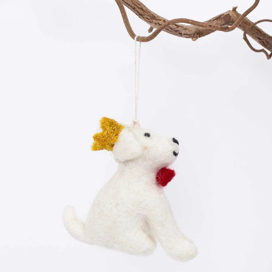 Dog with Crown | Christmas Ornament - Bon Ton goods