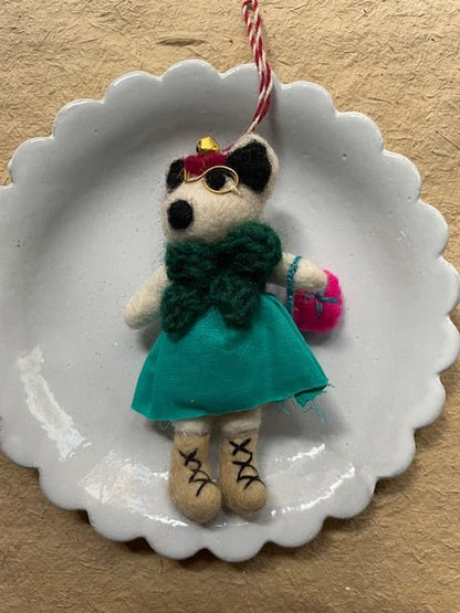 Dog with Moonboots | Christmas Ornament - Bon Ton goods