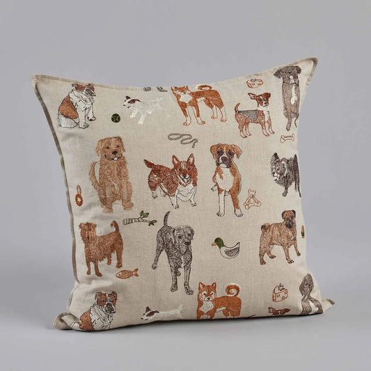 Dogs and Toys Pillow | Coral & Tusk - Bon Ton goods