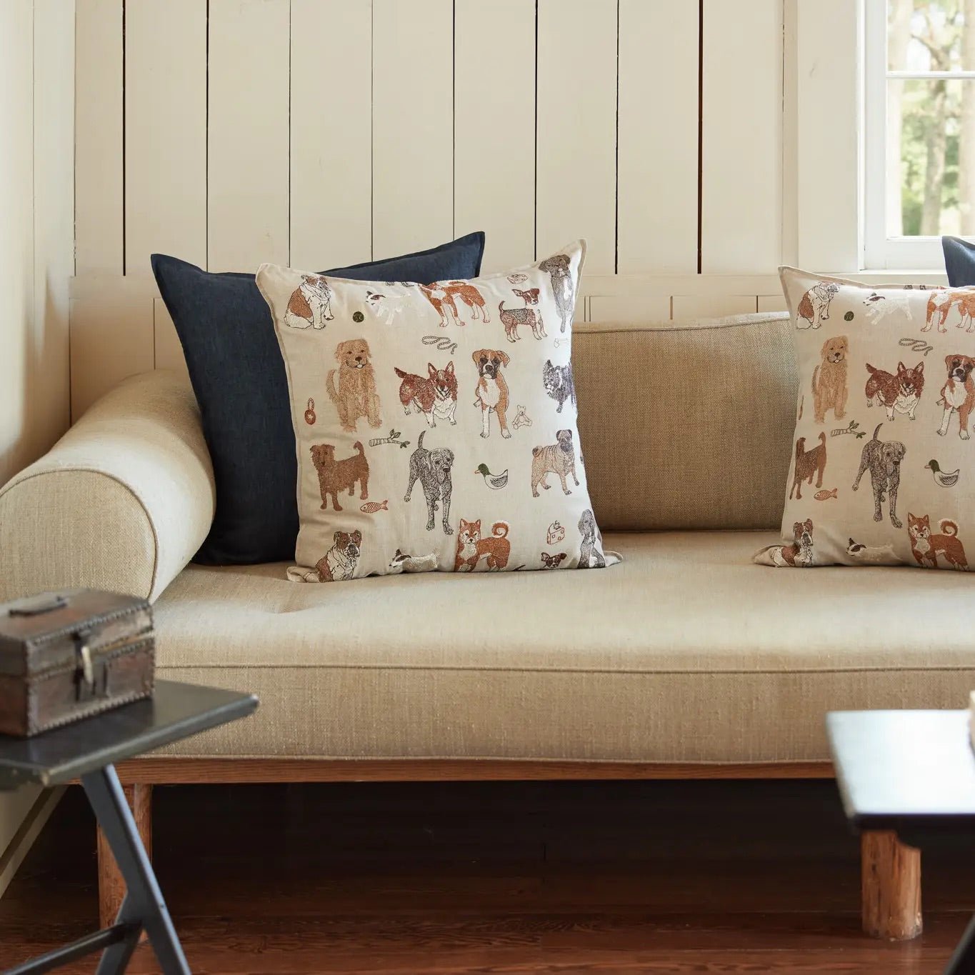 Dogs and Toys Pillow | Coral & Tusk - Bon Ton goods