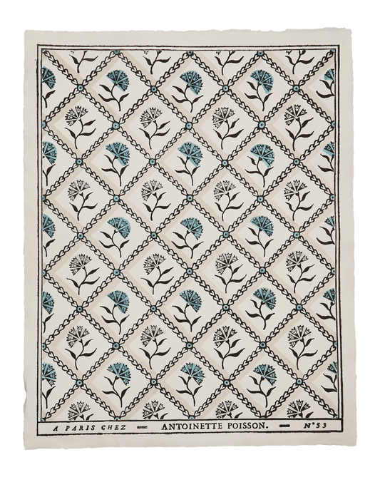 DOMINO PAPER NO. 53B "OEILLETS" - FRAMED - Bon Ton goods