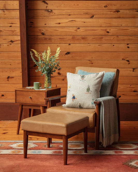Downhill Skiers Pillow - Bon Ton goods