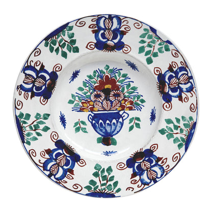 John Derian Dutch Peacock Medium Plate, set of 6 by Astier de Villatte, official product view