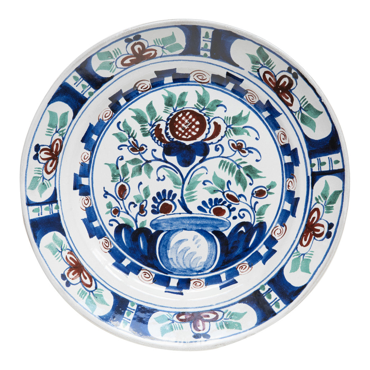 John Derian Dutch Urn Dinner Plate, set of 6 by Astier de Villatte, official product view