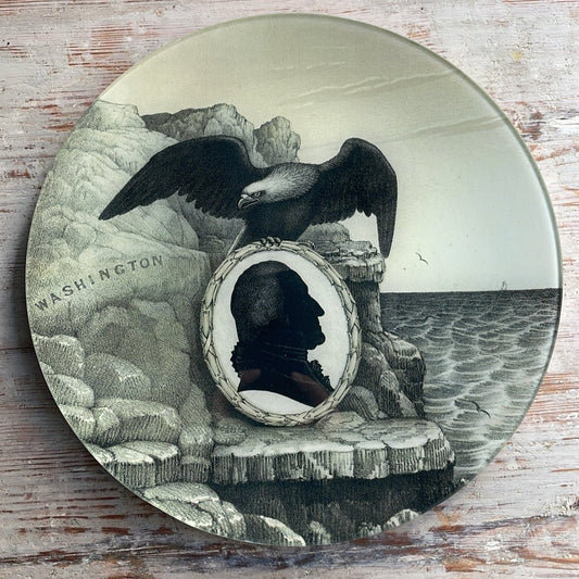 Eagle Portrait with George Silhouette | John Derian - Bon Ton goods