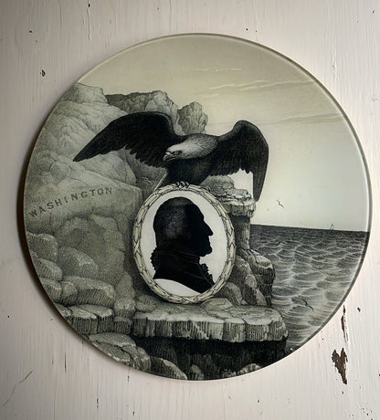 Eagle Portrait with George Silhouette | John Derian - Bon Ton goods
