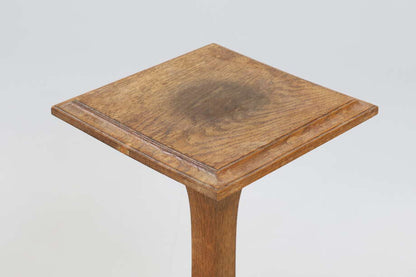 Early 20th Century French Art Nouveau Oak Pedestal - Bon Ton goods
