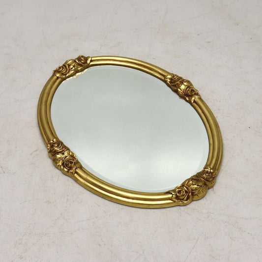 Early 20th Century Giltwood Oval Mirror – 80 cm - Bon Ton goods