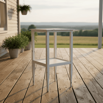 Early 20th Century White Painted Window Table - Bon Ton goods