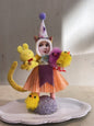 Easter Cat Girl Figure | Vintage by Crystal Spun Cotton Ornament - Bon Ton goods