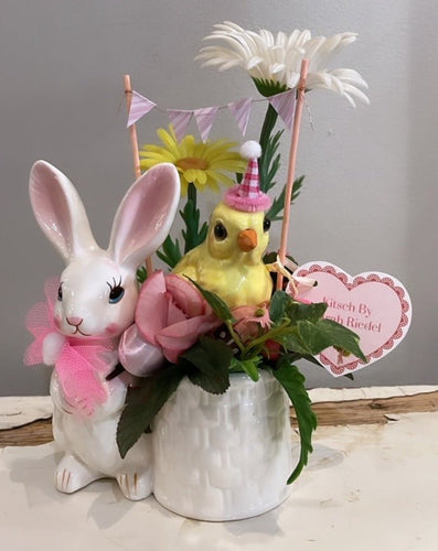Easter Figurine Bunny and Chick - Bon Ton goods