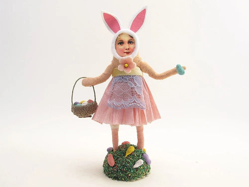 Easter Girl With Bunny Ears Figure - Vintage by Crystal - Bon Ton goods