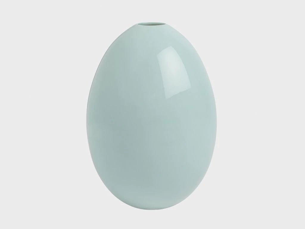 Egg Vase, Large, Light Robin's Egg Blue Glaze | Ted Muehling - BON TON goods