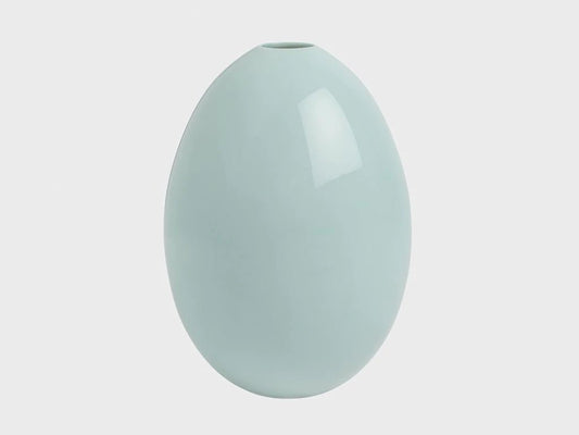 Egg Vase, Large, Light Robin's Egg Blue Glaze | Ted Muehling - Bon Ton goods