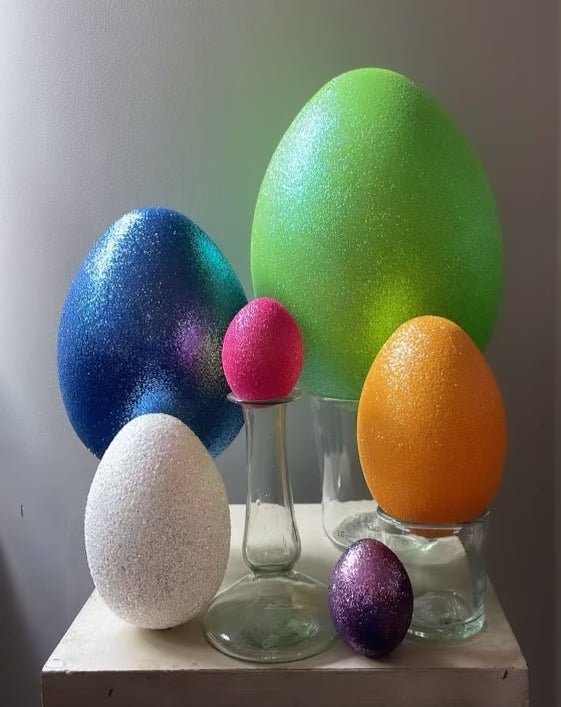 Egg Yolk Yellow Glitter Egg | Ino Schaller - Bon Ton goods