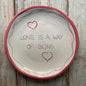Elena Plate (Red) - NojiNoji - Bon Ton goods