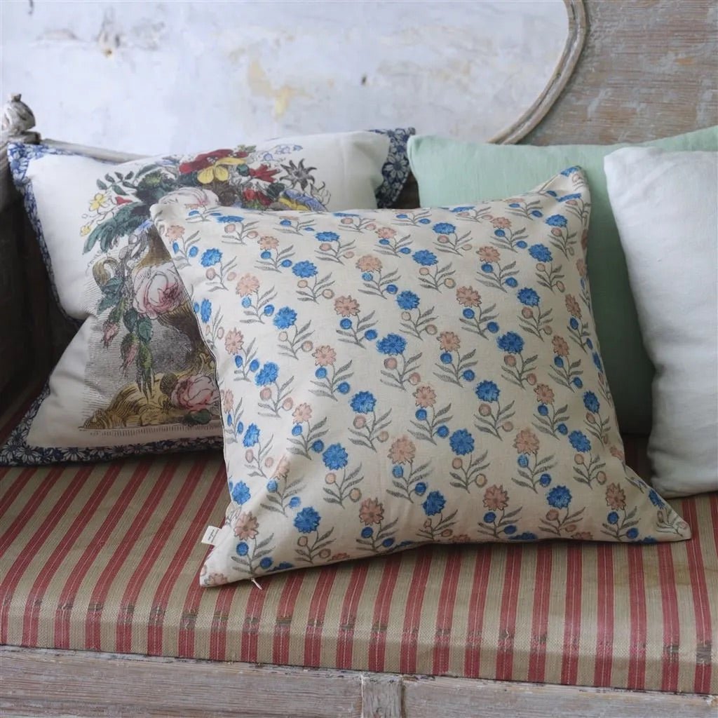 Ellen's Eyes Parchment Cushion | John Derian - Bon Ton goods