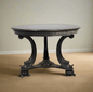 Empire Coffee Table with Dolphin Carvings - Bon Ton goods