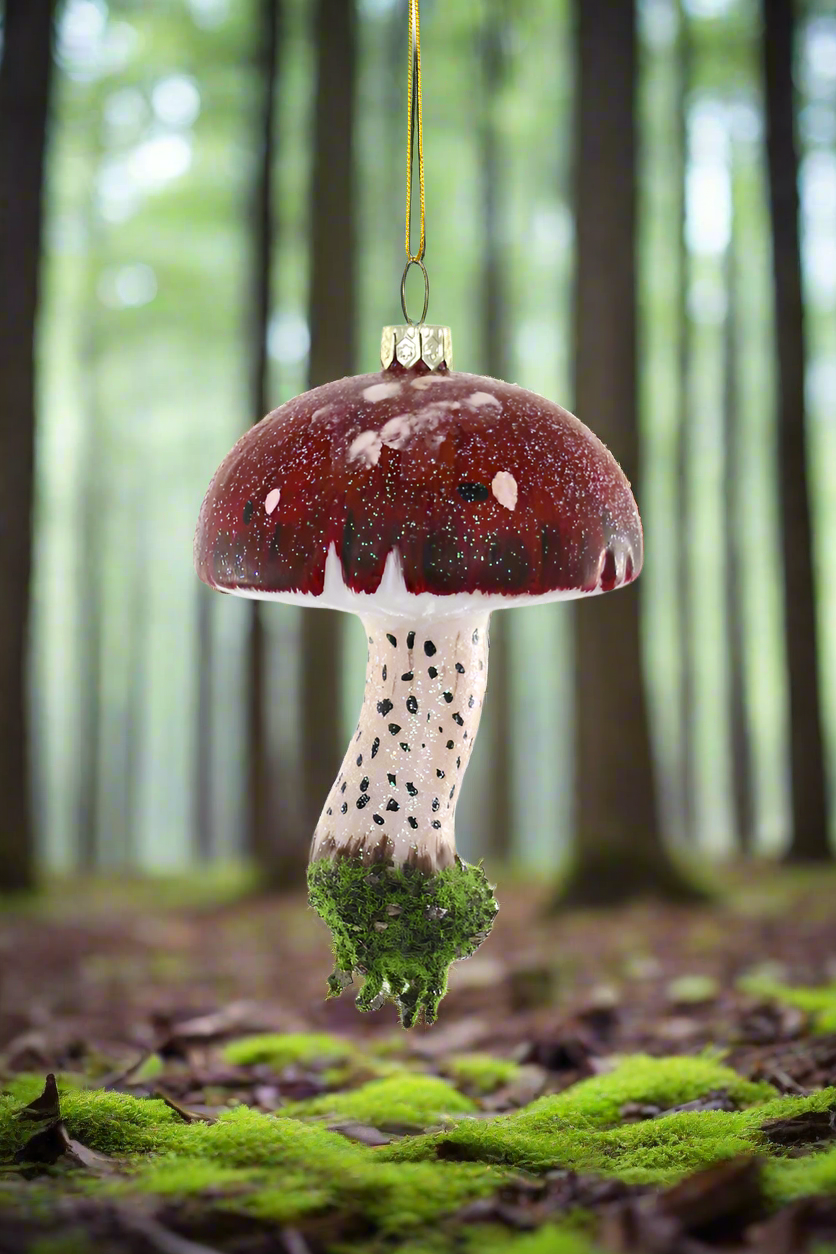 Enchanted Forest Toadstool - Mushroom | Christmas Ornament - Bon Ton goods
