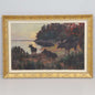 Ernst Smith – Moose at Dusk by the Lake (Oil on Canvas) - Bon Ton goods