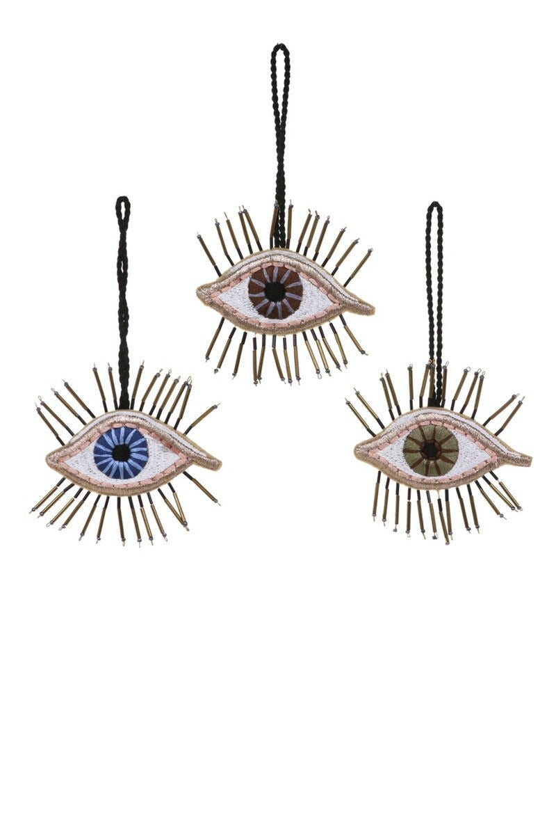 Ethereal Eye Beaded Christmas Ornament by Cody Foster