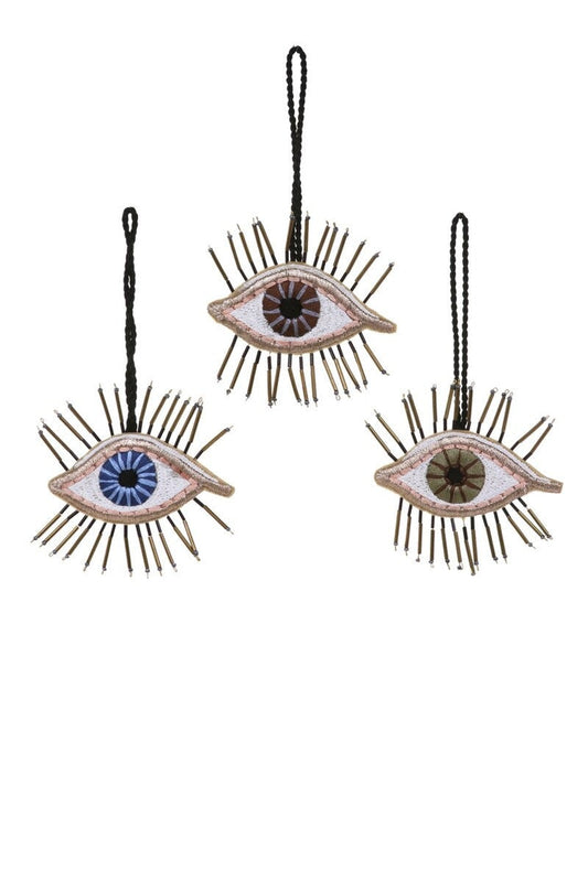 Ethereal Eye Beaded Christmas Ornament by Cody Foster