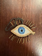 Ethereal Eye Beaded Christmas Ornament in Blue by Cody Foster — sold individually