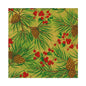 Evergreen And Berries Gold Luncheon Napkins | Caspari - Bon Ton goods