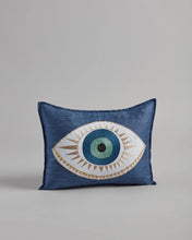 Load image into Gallery viewer, Evil Eye Appliqué Pillow - Bon Ton goods
