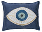 Evil Eye Appliqué Pillow - Bon Ton goods