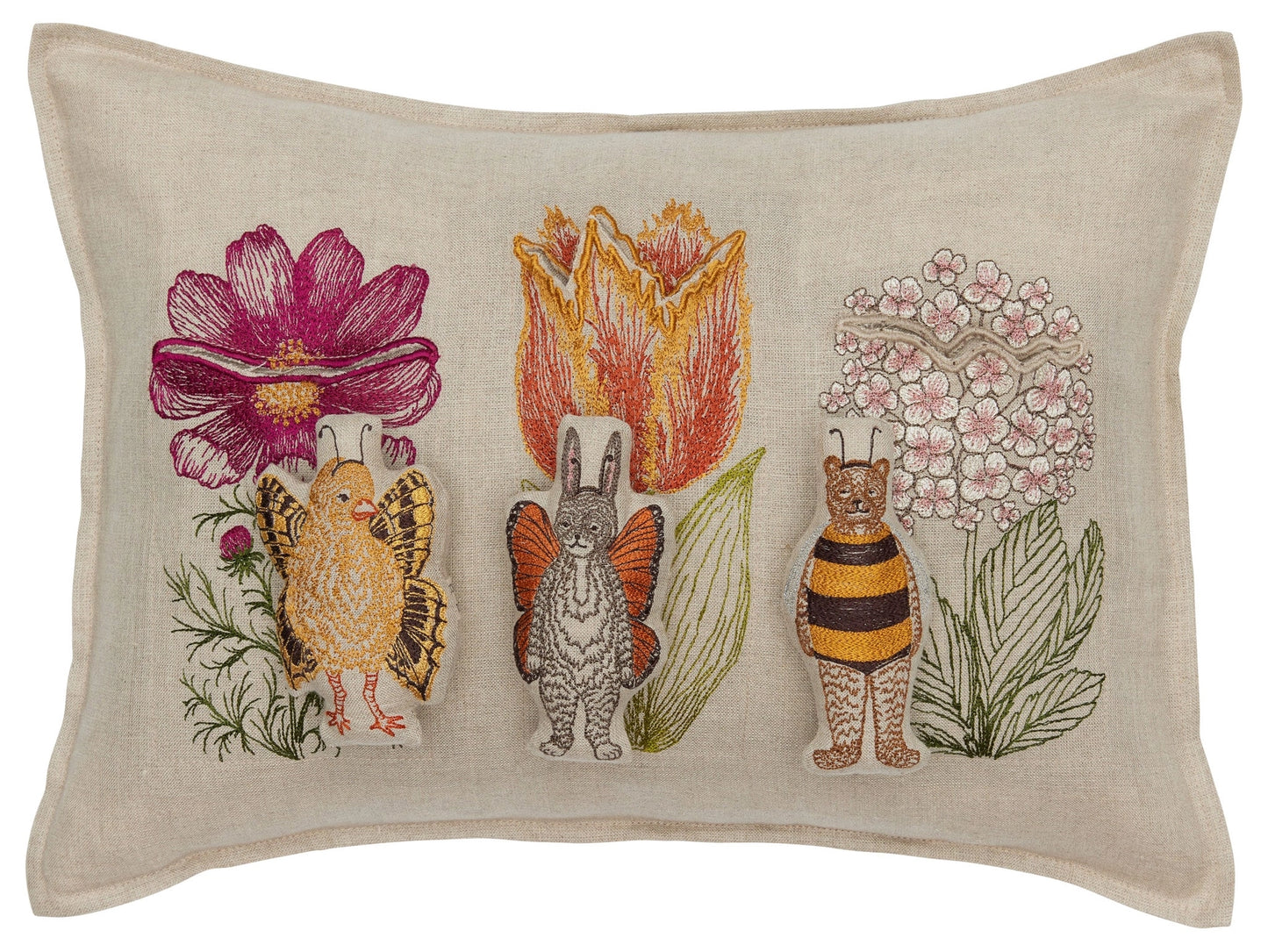 Flower Friends Pocket Pillow